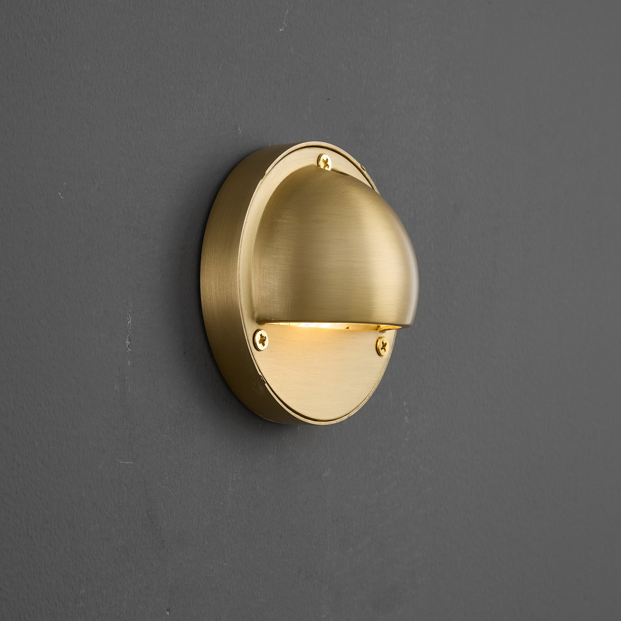 Marin Brass Wall Sconce-Home & Garden > Lighting > Wall Lights & Sconces-Laren Fete-D 10cm x W 5cm x H 10cm / ∅ 3.9″ x W 2″ x H 3.9″-Antique Brass-Laren Fete