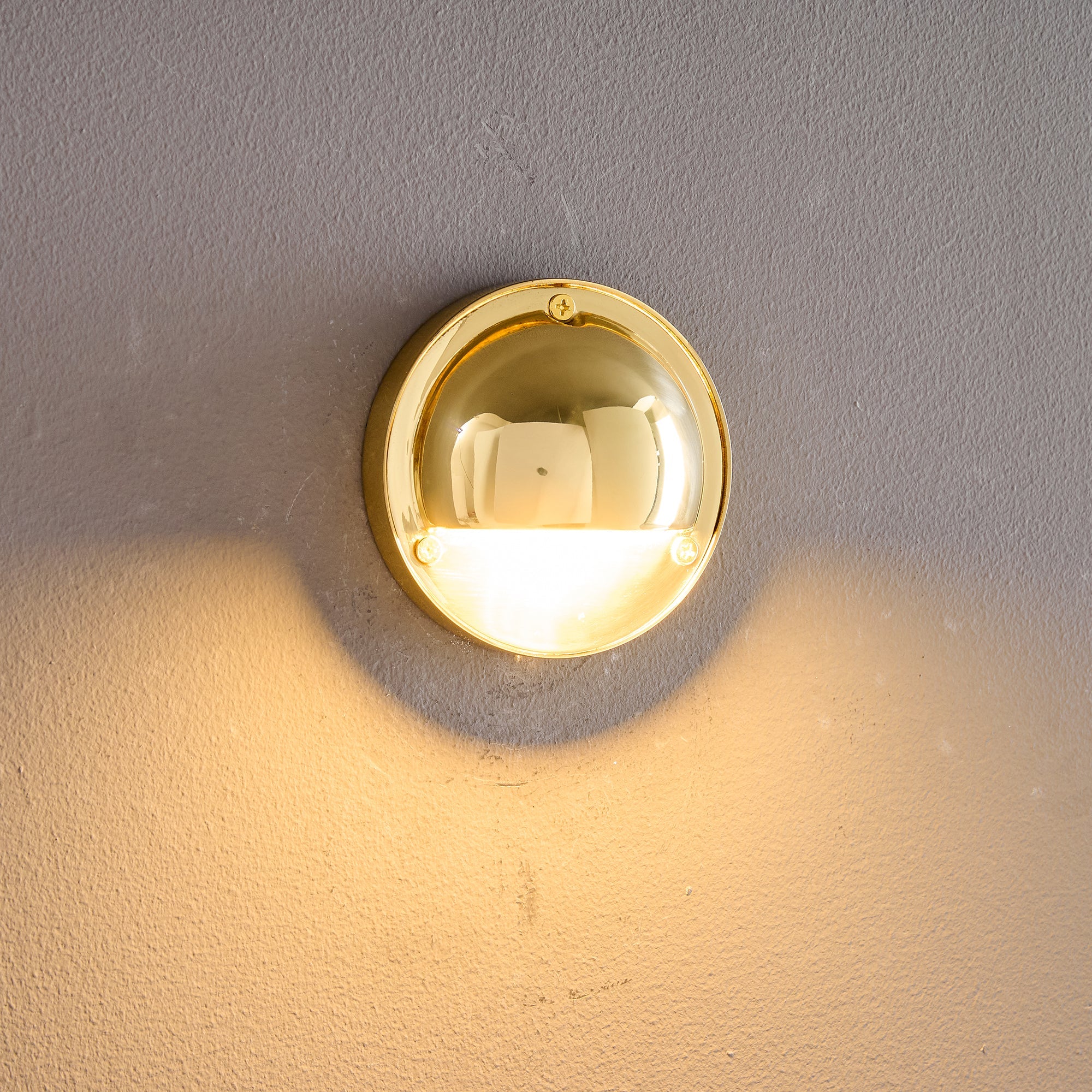 Marin Brass Wall Sconce-Home & Garden > Lighting > Wall Lights & Sconces-Laren Fete-D 10cm x W 5cm x H 10cm / ∅ 3.9″ x W 2″ x H 3.9″-Antique Brass-Laren Fete