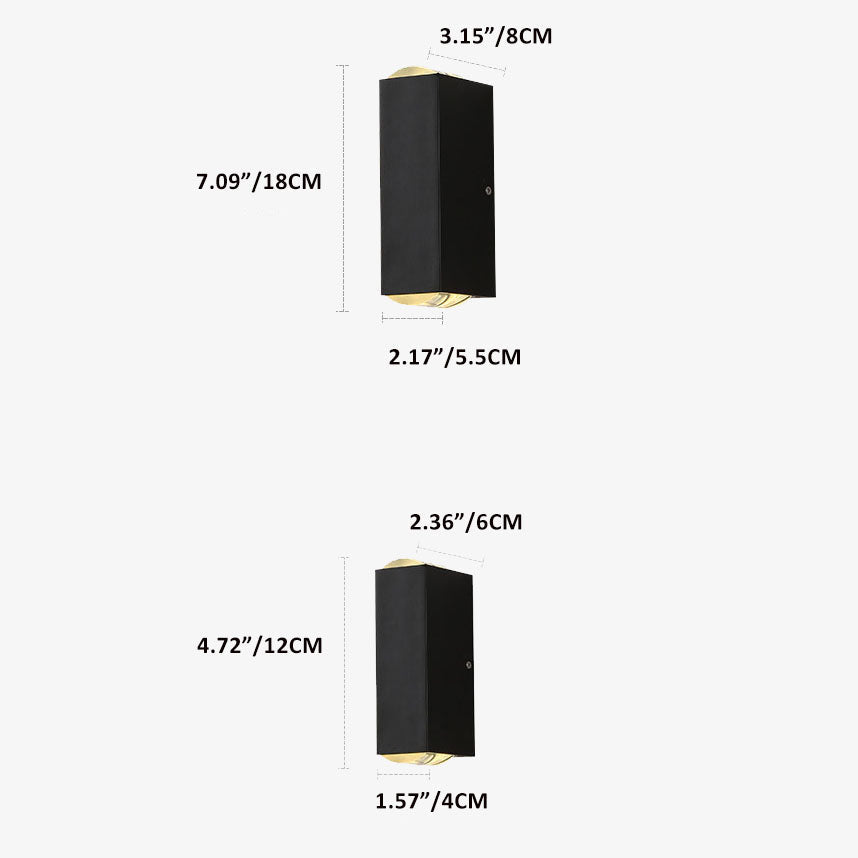 Maverick Modern Outdoor Wall Light | Waterproof Aluminum, Black Finish 4