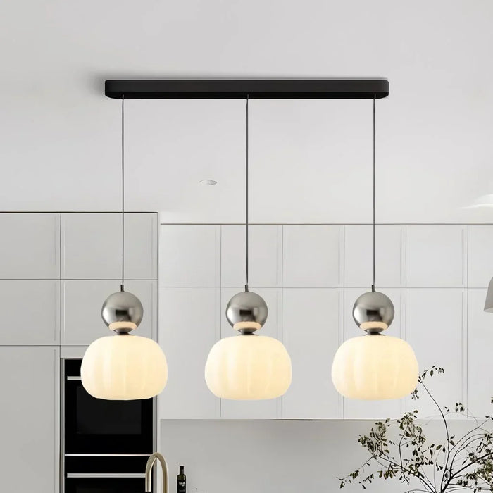 Mira Pendant Light | Frosted Glass, Modern Kitchen Island Lighting 12