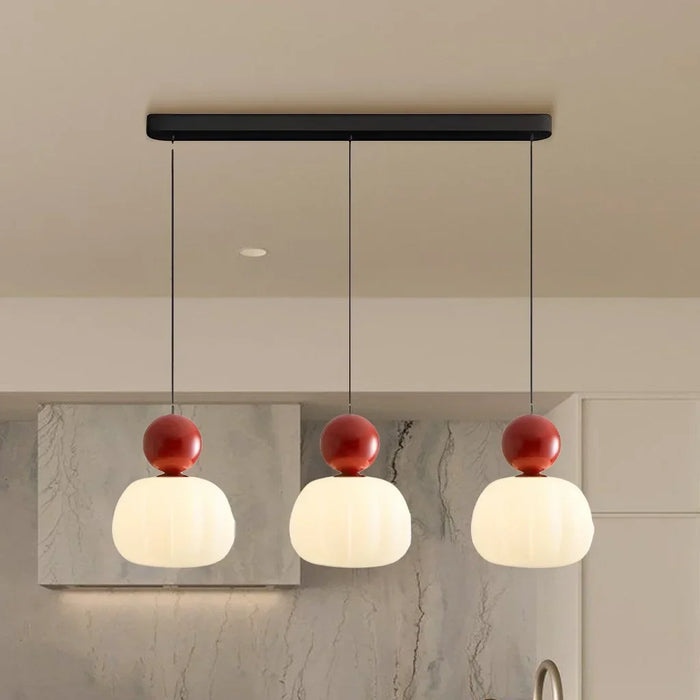 Mira Pendant Light | Frosted Glass, Modern Kitchen Island Lighting 13