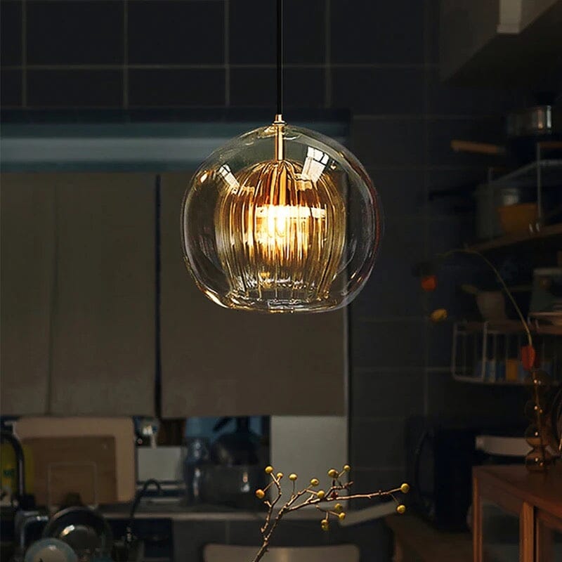 Mizara Pendant Light | Handblown Glass, Unique Orbs for Kitchen Island Lighting 10