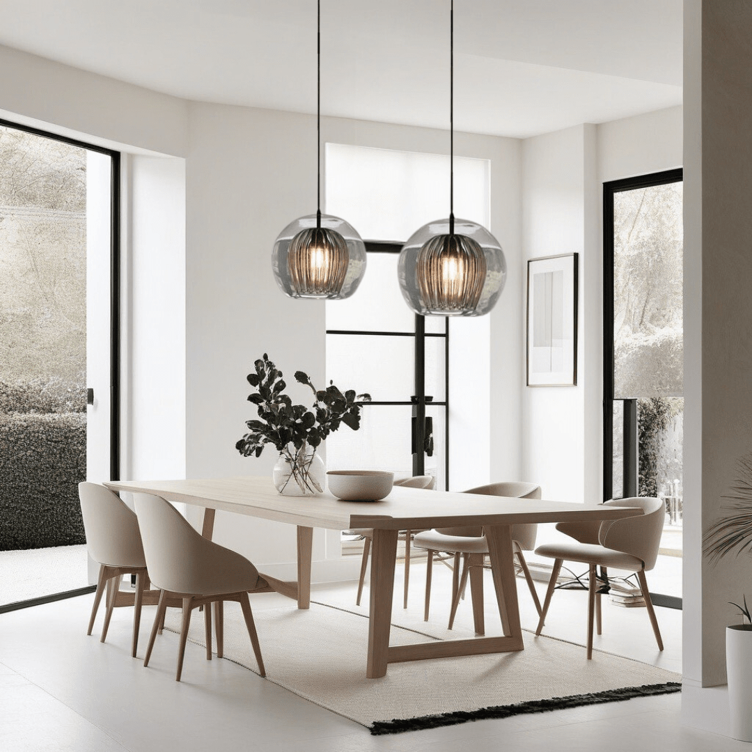 Mizara Pendant Light | Handblown Glass, Unique Orbs for Kitchen Island Lighting 2