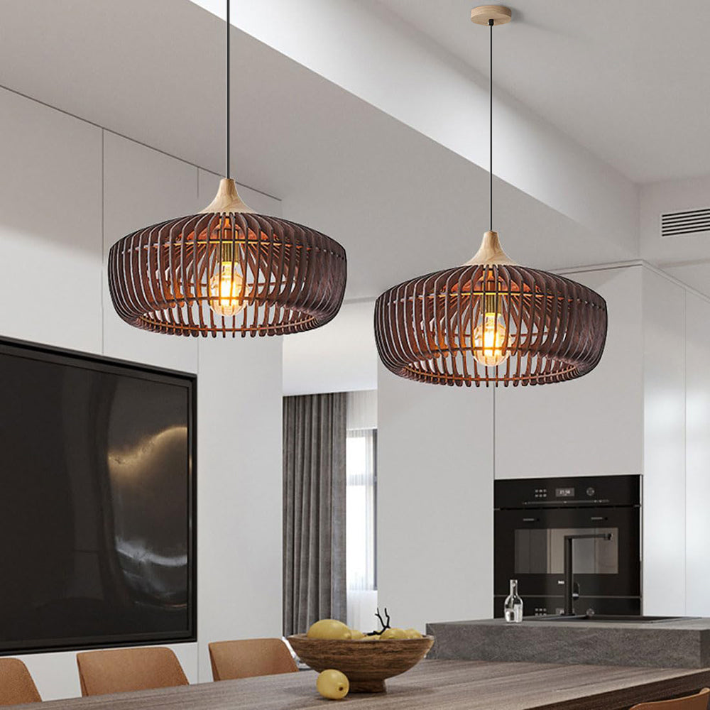 Muto Pendant Light | Wood, Nordic Japanese Design for Kitchen Island 2