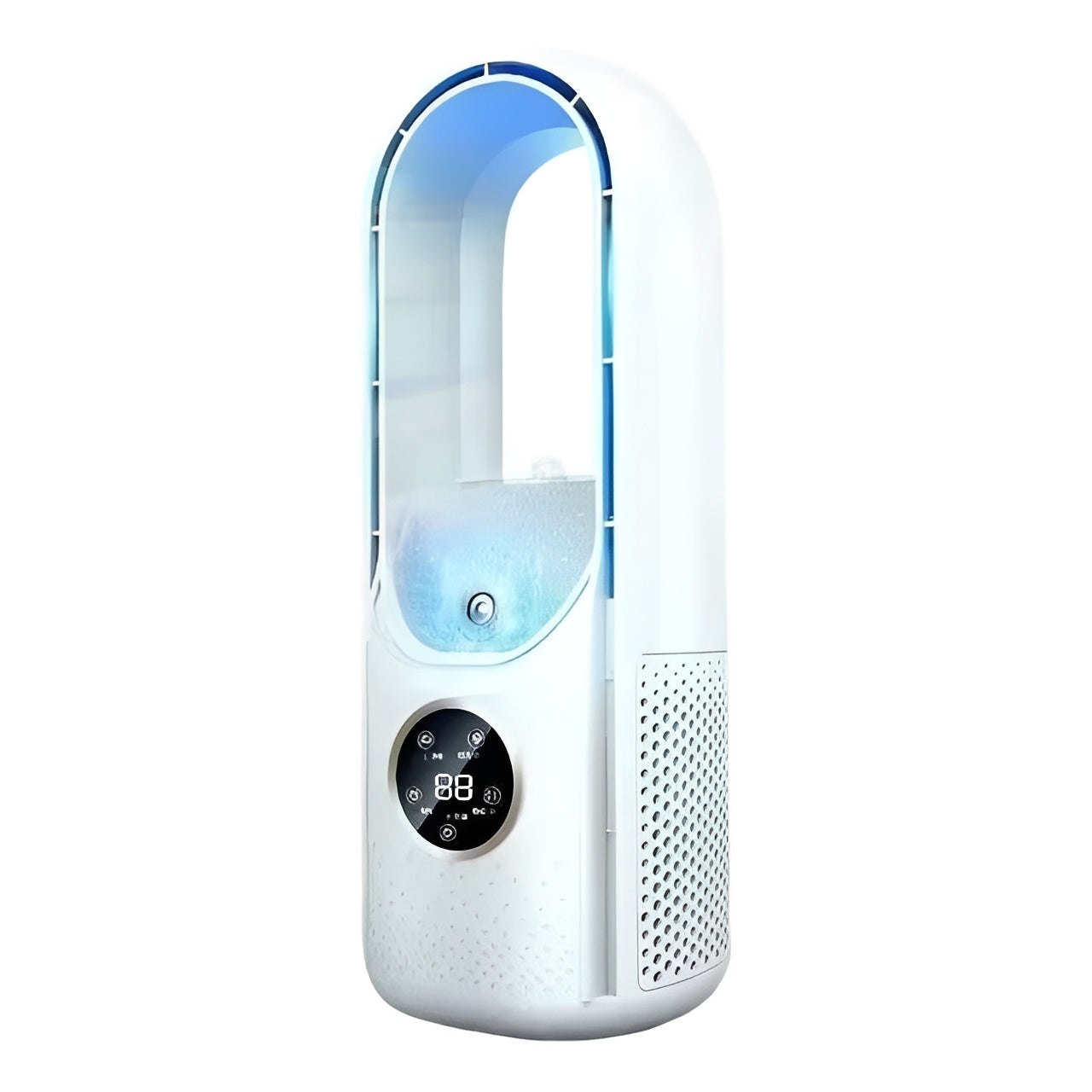 Myst 3-in-1 Bladeless Air Cooler & Humidifier – DC Motor-Home & Garden > Heating, Cooling & Air > Fans > Personal Fans-Laren Fete-White-Laren Fete
