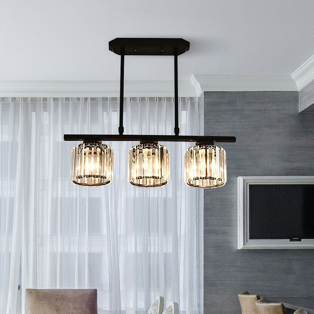 Noble Island Chandelier | Multi-Head Glass Design, Modern Dining Room Light 7