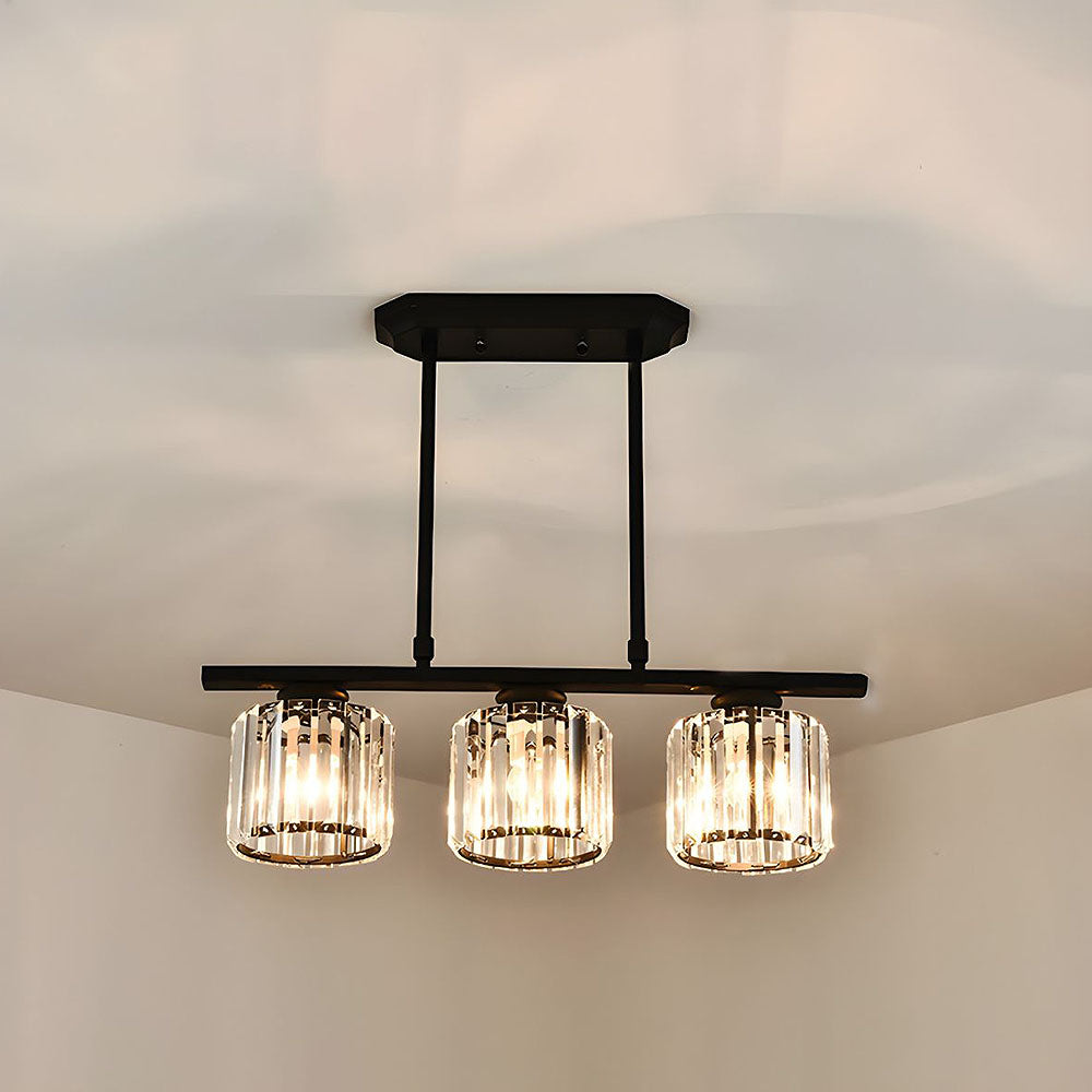 Noble Island Chandelier | Multi-Head Glass Design, Modern Dining Room Light 8