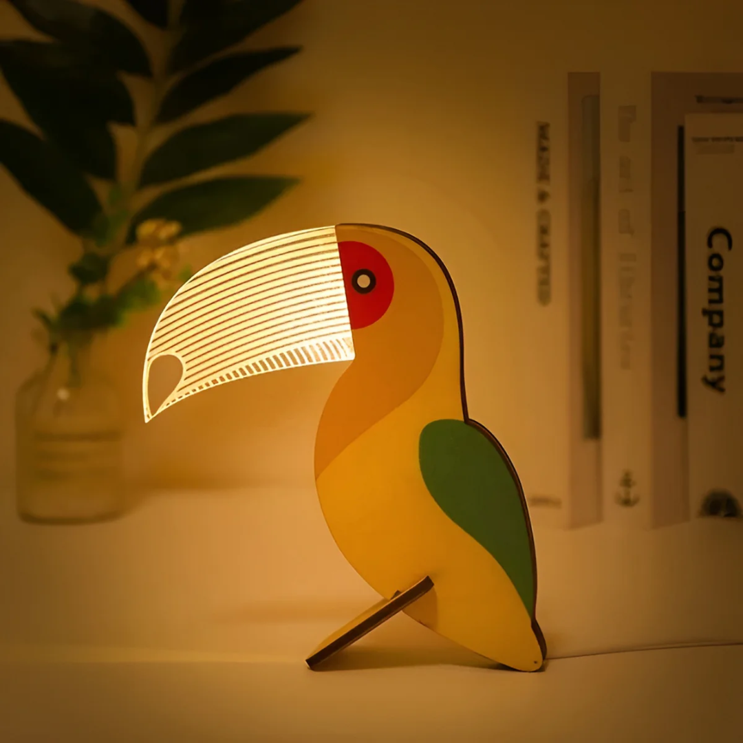 Nora Table Lamp | Wooden LED Design, Ideal for Bedside or Desk 0