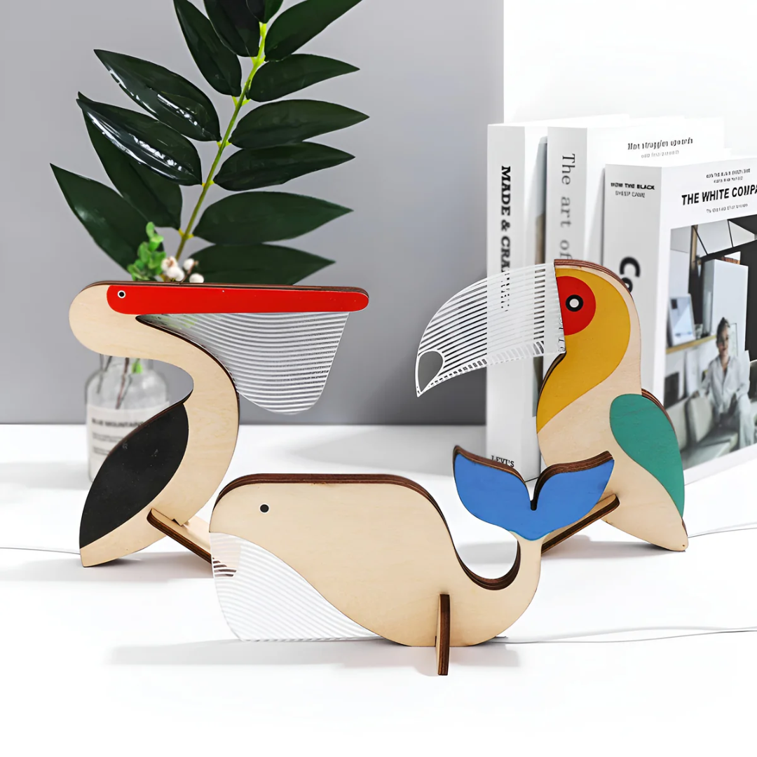 Nora Table Lamp | Wooden LED Design, Ideal for Bedside or Desk 1