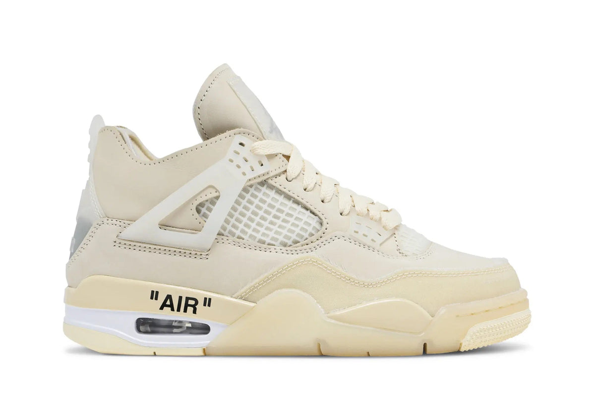 Off-White x Wmns Jordan 4 Retro SP 'Sail'-Jordan 4-Laren Fete-Laren Fete