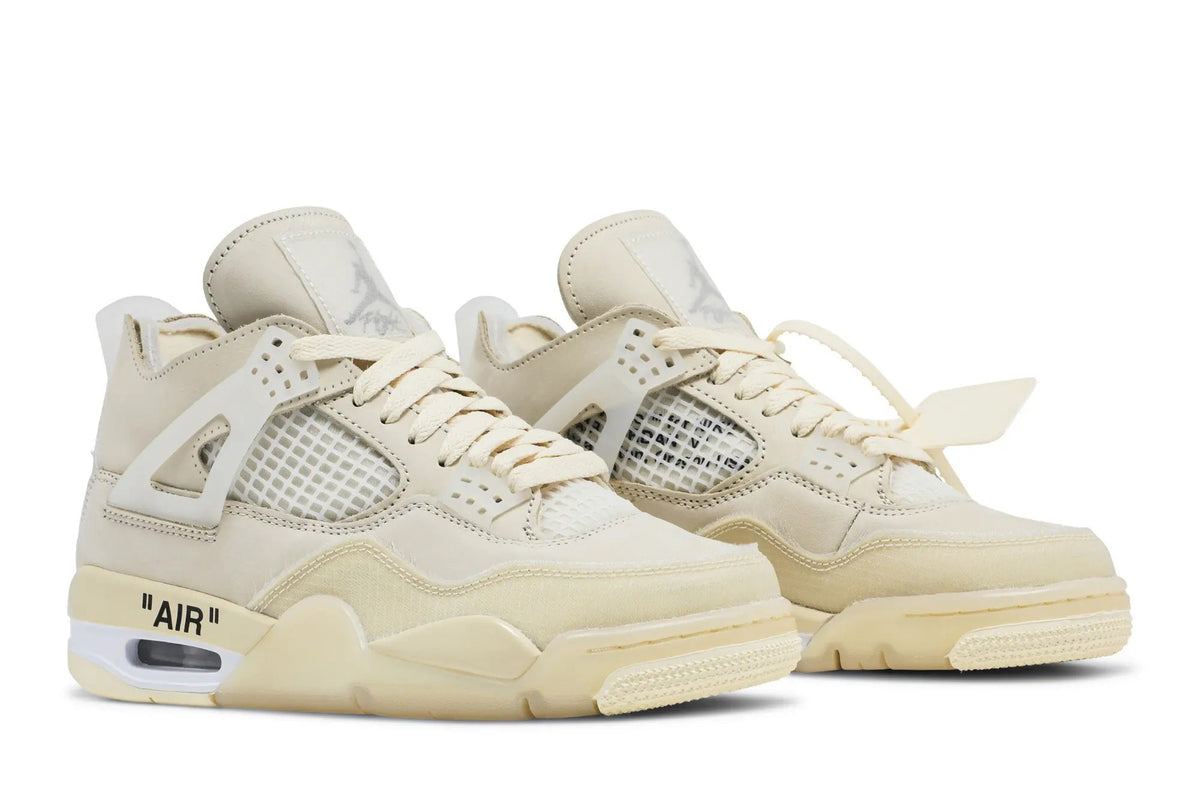 Off-White x Wmns Jordan 4 Retro SP 'Sail'-Jordan 4-Laren Fete-Laren Fete