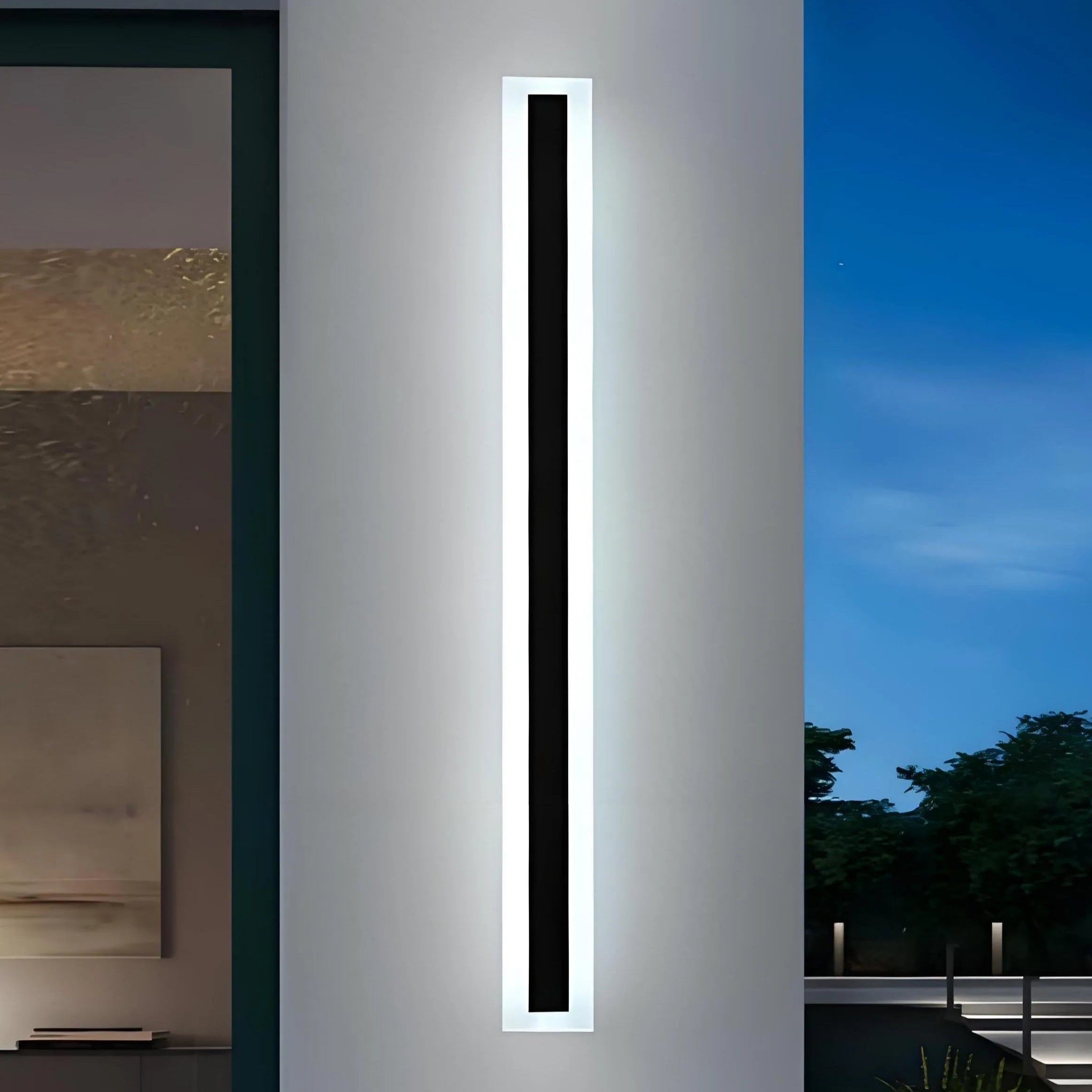 Olin Outdoor Wall Light | Black Metal, Motion Sensor, Modern Design 9