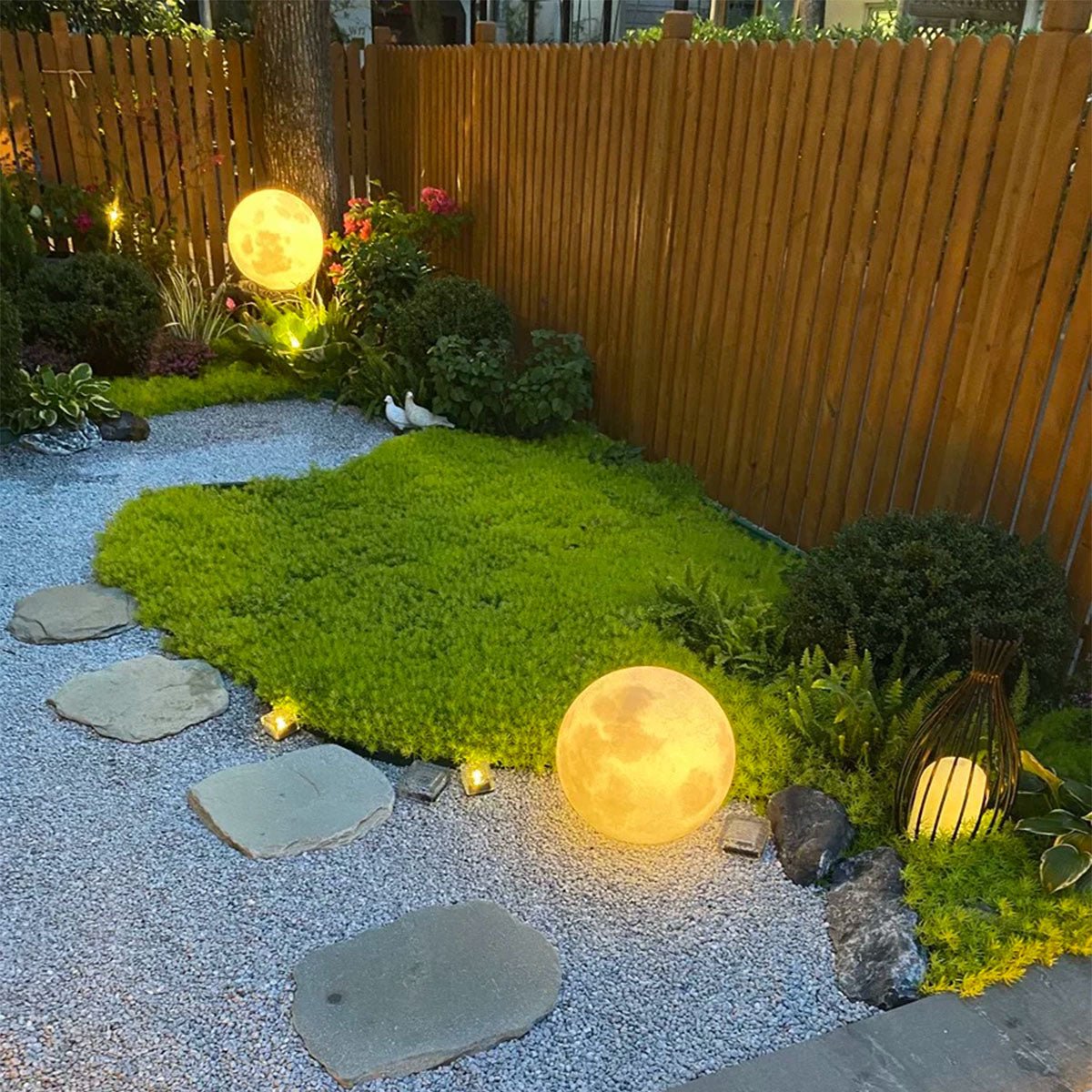 Orbis Solar Moon Ball Landscape Light-Home & Garden > Lighting > Outdoor Lighting > Landscape Lighting-Laren Fete-Solar-80 cm D-Laren Fete
