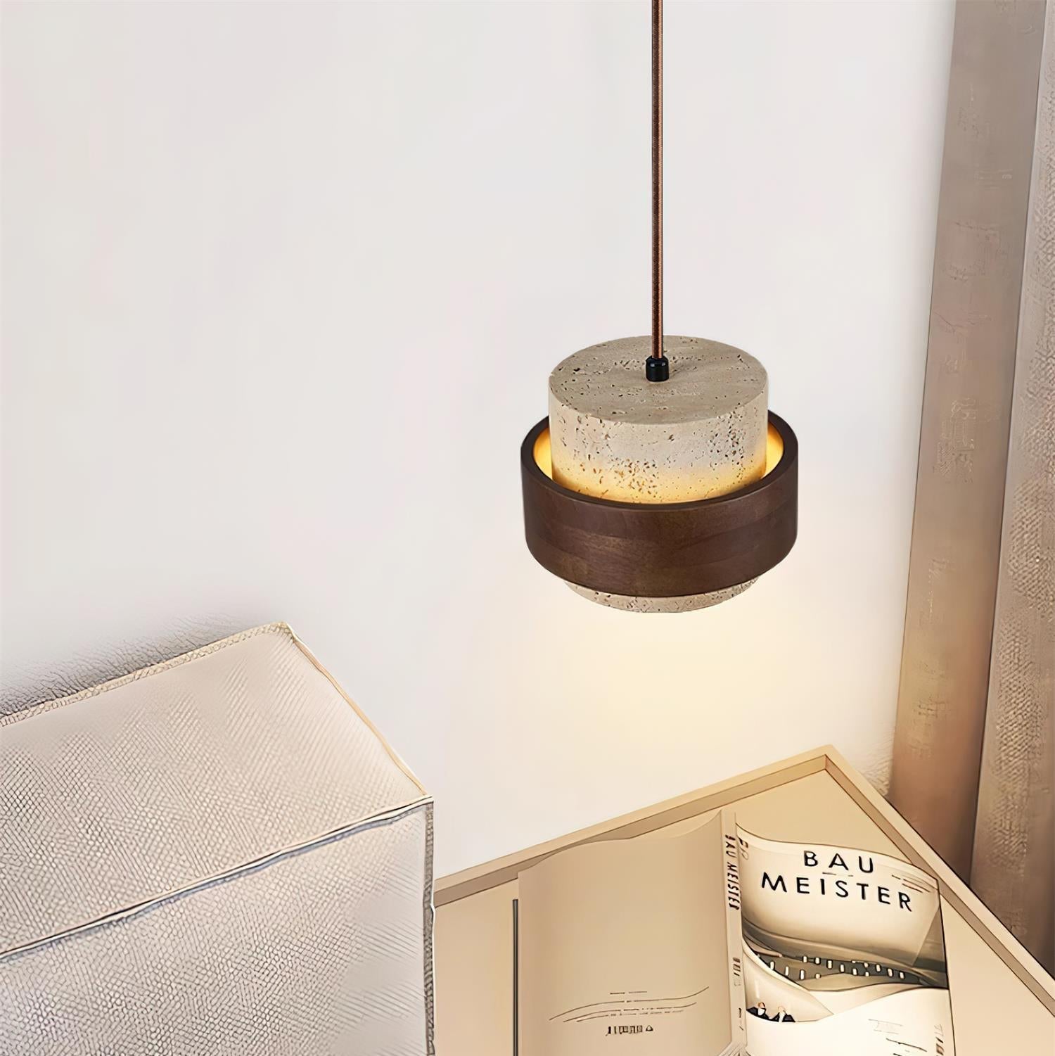 Pera Pendant Light | Travertine Stone, Modern Kitchen Pendant Lighting 5