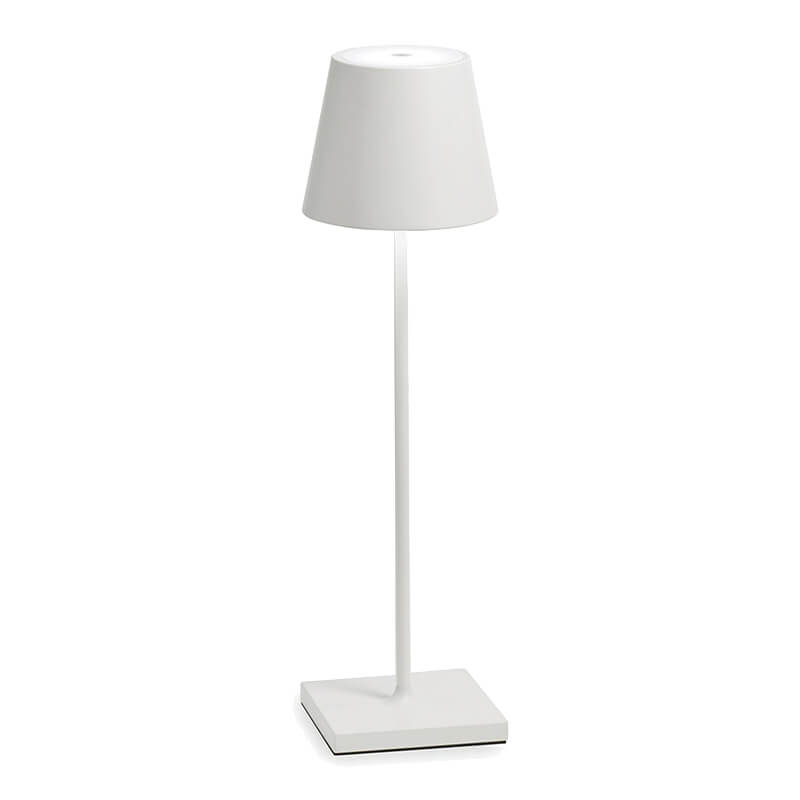Pillar Aluminium Cordless Table Lamp-Home & Garden > Lighting > Table Lamps-Laren Fete-White-Laren Fete