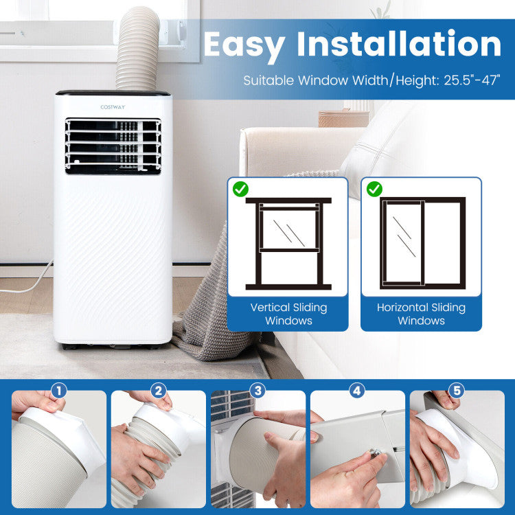 Polaris 4-in-1 Portable Air Conditioner & Dehumidifier-Home & Garden > Heating, Cooling & Air > Air Conditioners-Laren Fete-White-Laren Fete