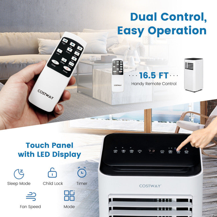 Polaris 4-in-1 Portable Air Conditioner & Dehumidifier-Home & Garden > Heating, Cooling & Air > Air Conditioners-Laren Fete-White-Laren Fete