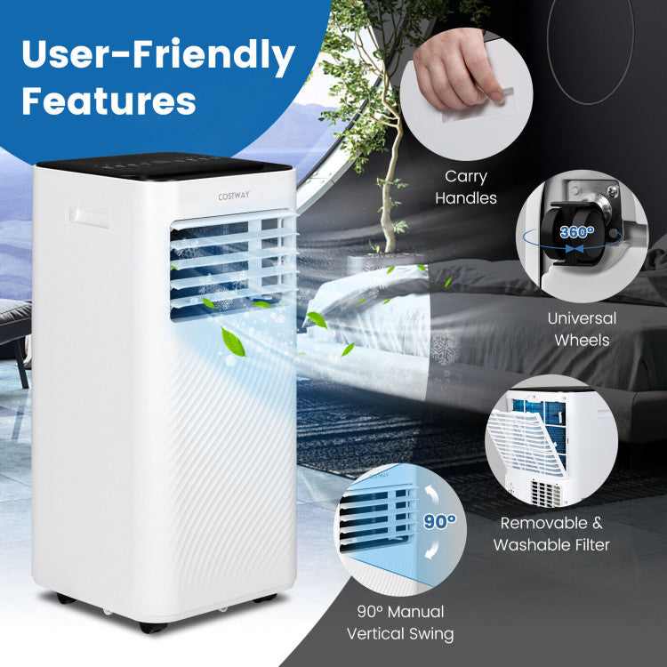 Polaris 4-in-1 Portable Air Conditioner & Dehumidifier-Home & Garden > Heating, Cooling & Air > Air Conditioners-Laren Fete-White-Laren Fete