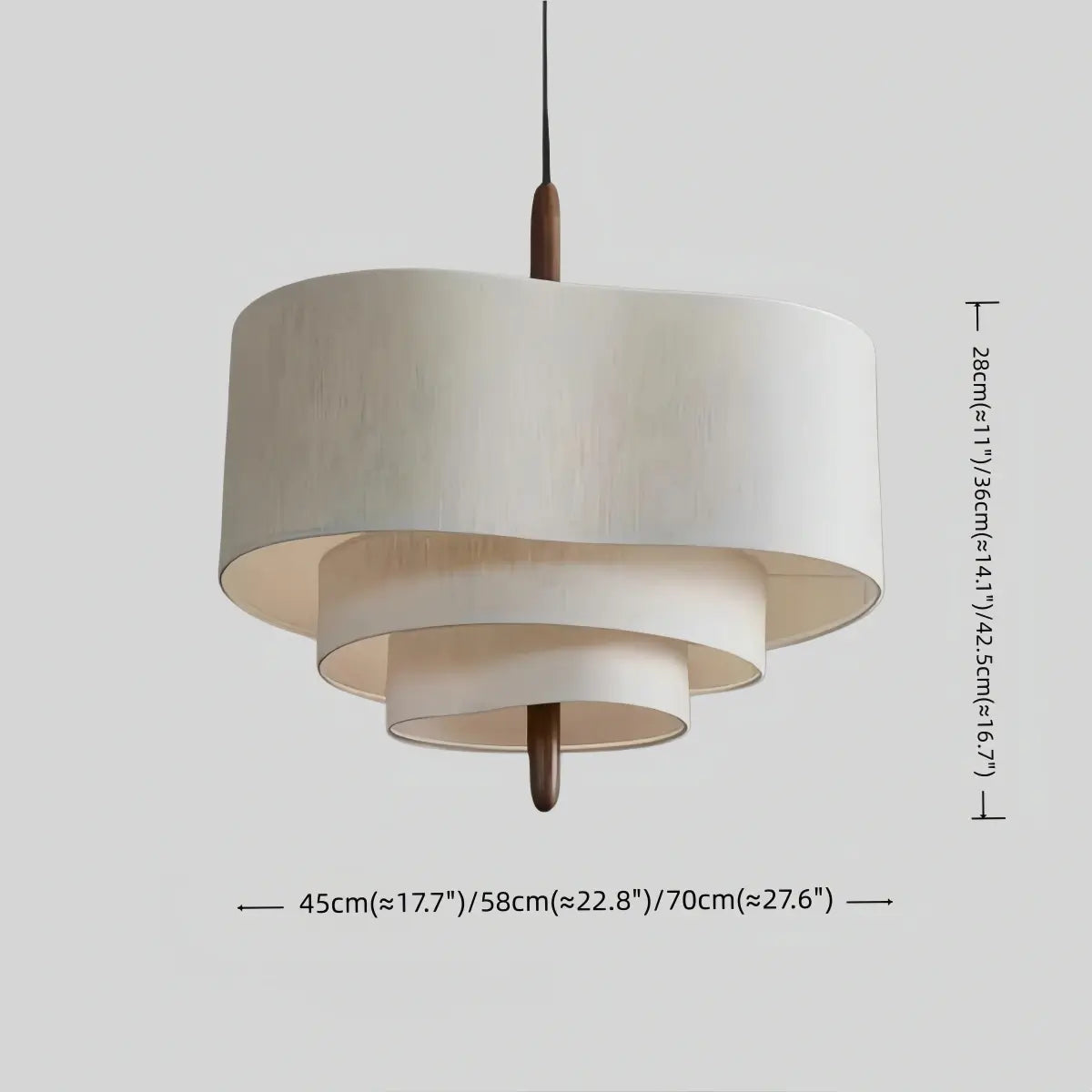 Rondo Fabric Drum Pendant Light-Home & Garden > Lighting > Pendant Lights-Laren Fete-D45CM x H28CM (17.7″ x 11″)-Green-Warm White (3000K)-Laren Fete