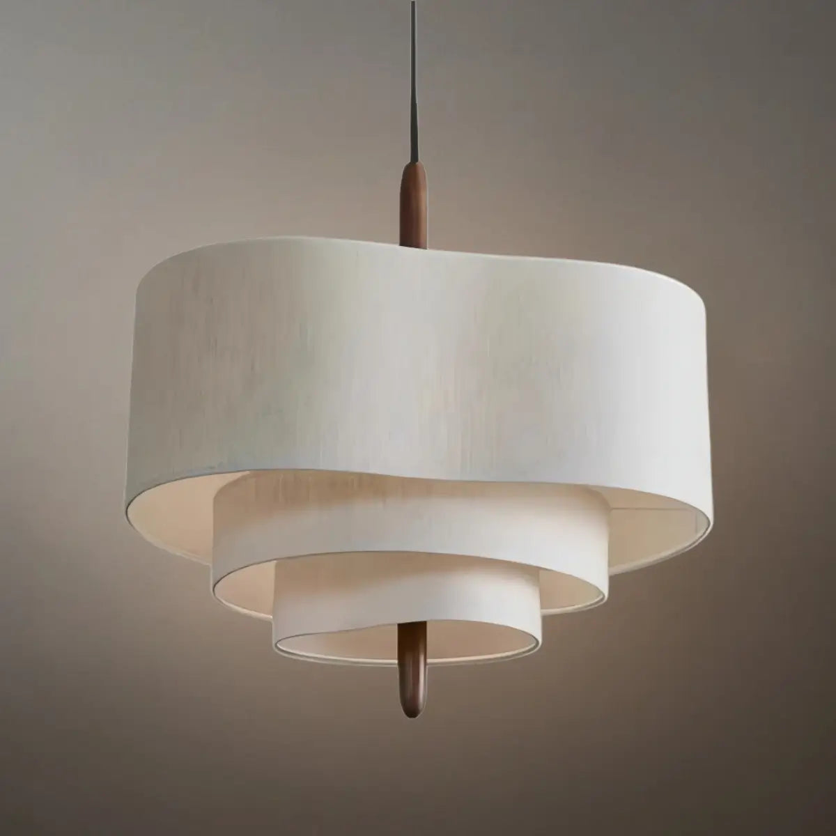 Rondo Fabric Drum Pendant Light-Home & Garden > Lighting > Pendant Lights-Laren Fete-D45CM x H28CM (17.7″ x 11″)-White-Warm White (3000K)-Laren Fete