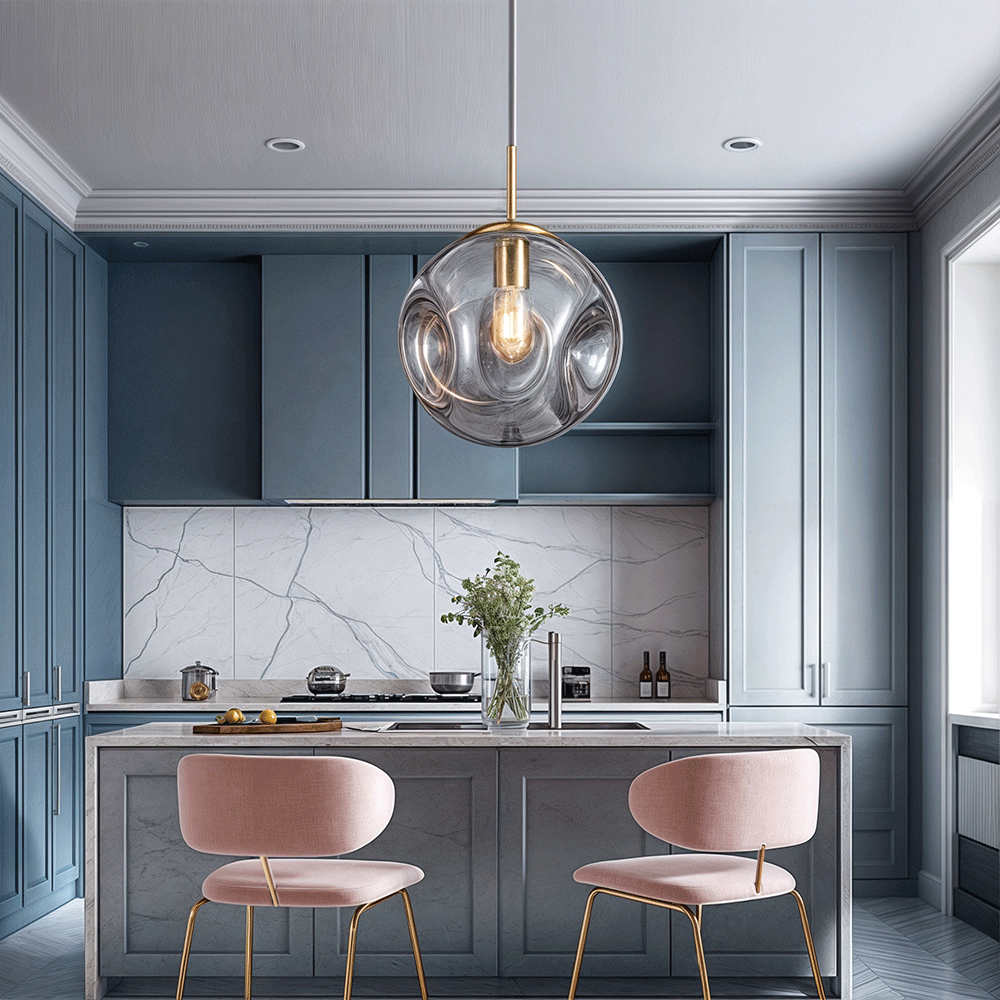 Savora Pendant Light | Glass Kitchen Pendant Lighting, Minimalist Design 3