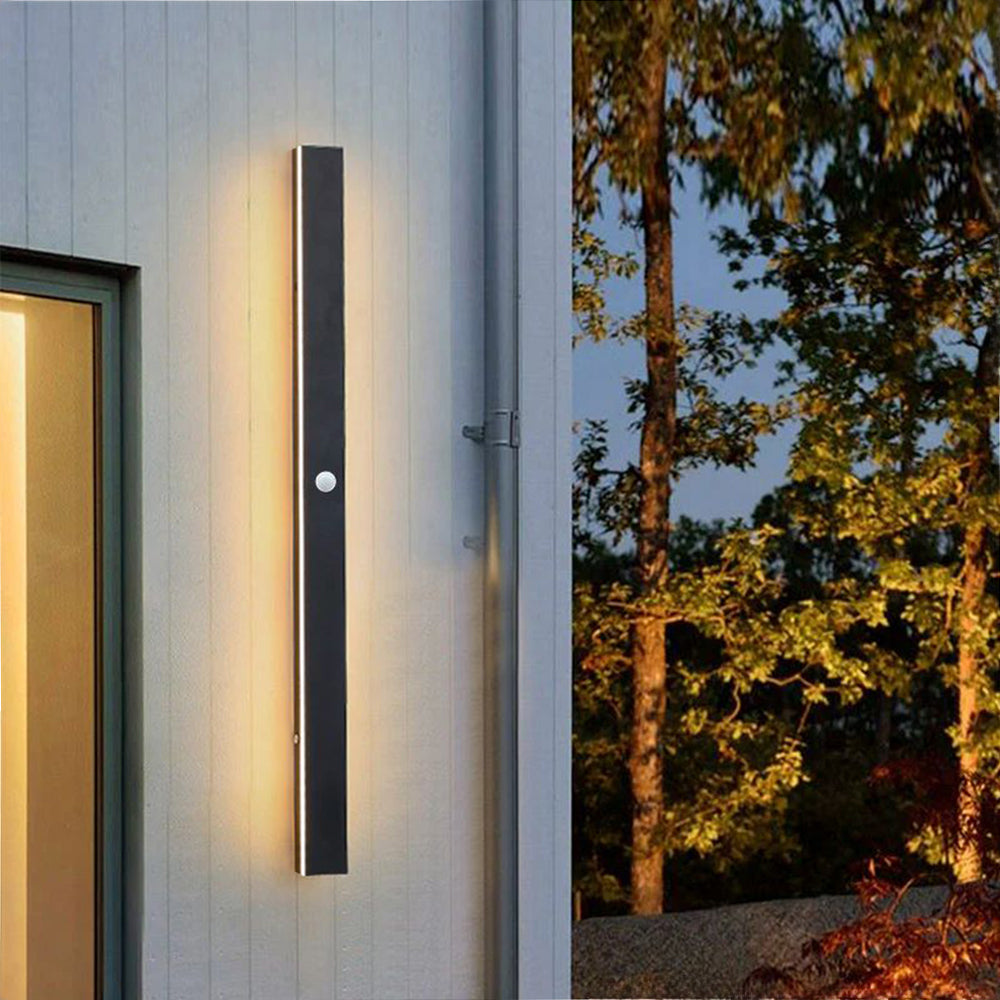 Silex Outdoor Wall Lamp | Dimmable LED, Sleek Black Design 10