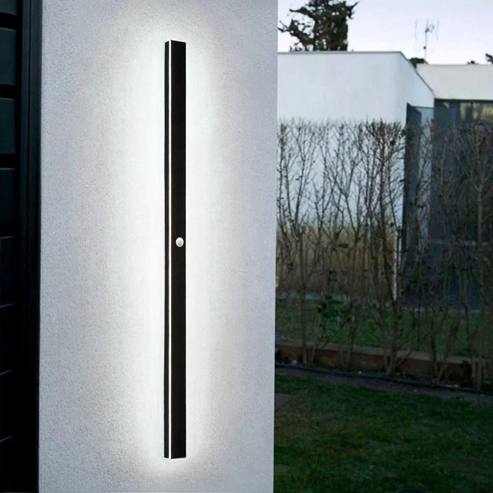 Silex Outdoor Wall Lamp | Dimmable LED, Sleek Black Design 11