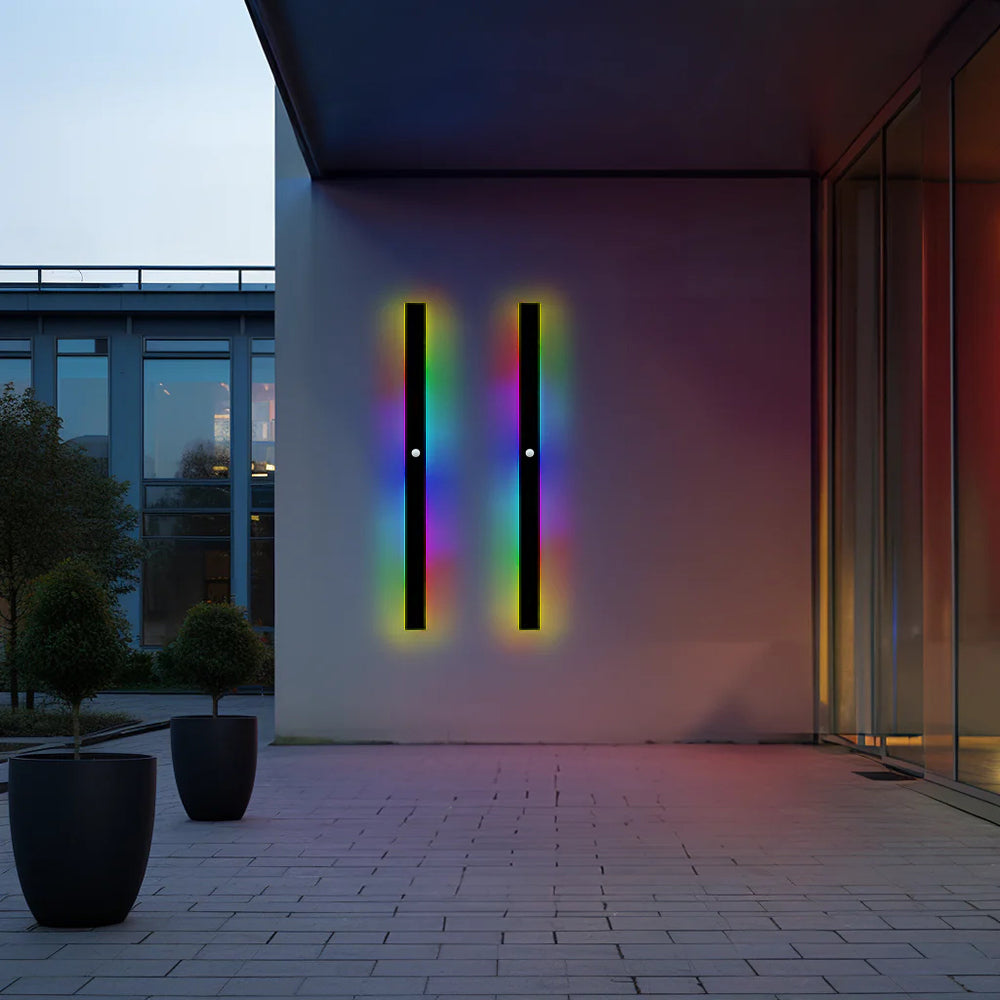 Silex Outdoor Wall Lamp | Dimmable LED, Sleek Black Design 18