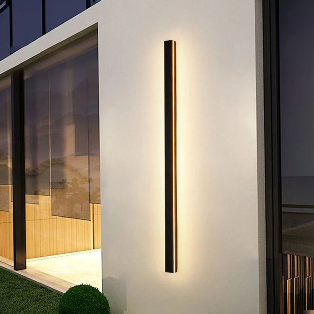Silex Outdoor Wall Lamp | Dimmable LED, Sleek Black Design 2