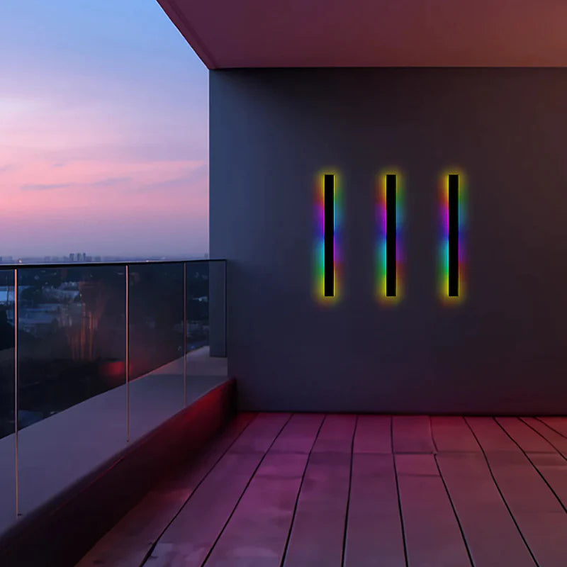 Silex Outdoor Wall Lamp | Dimmable LED, Sleek Black Design 22