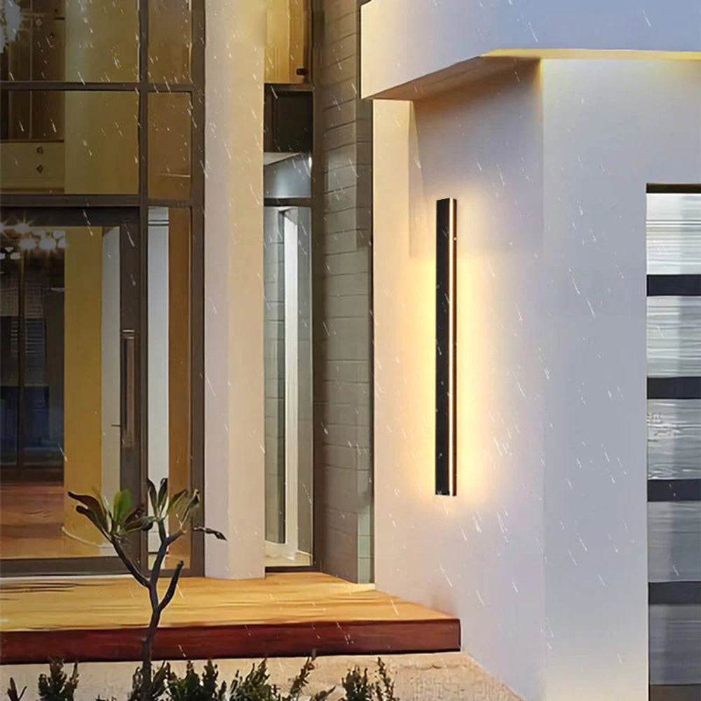 Silex Outdoor Wall Lamp | Dimmable LED, Sleek Black Design 9