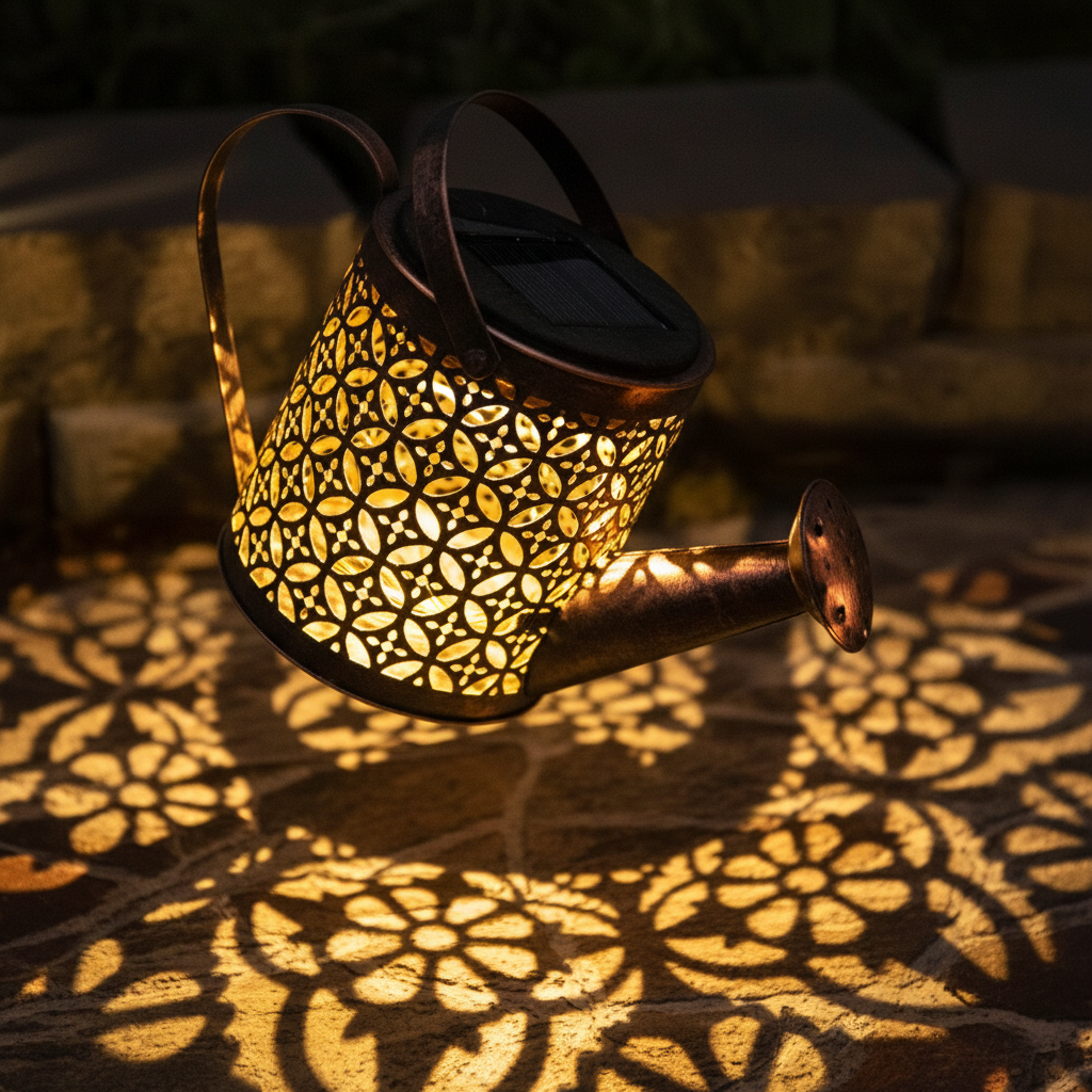 StarPour Solar Waterfall Garden Lantern – Copper Wire LED-Home & Garden > Lighting > Outdoor Lighting > Decorative Outdoor Lighting-Laren Fete-Laren Fete