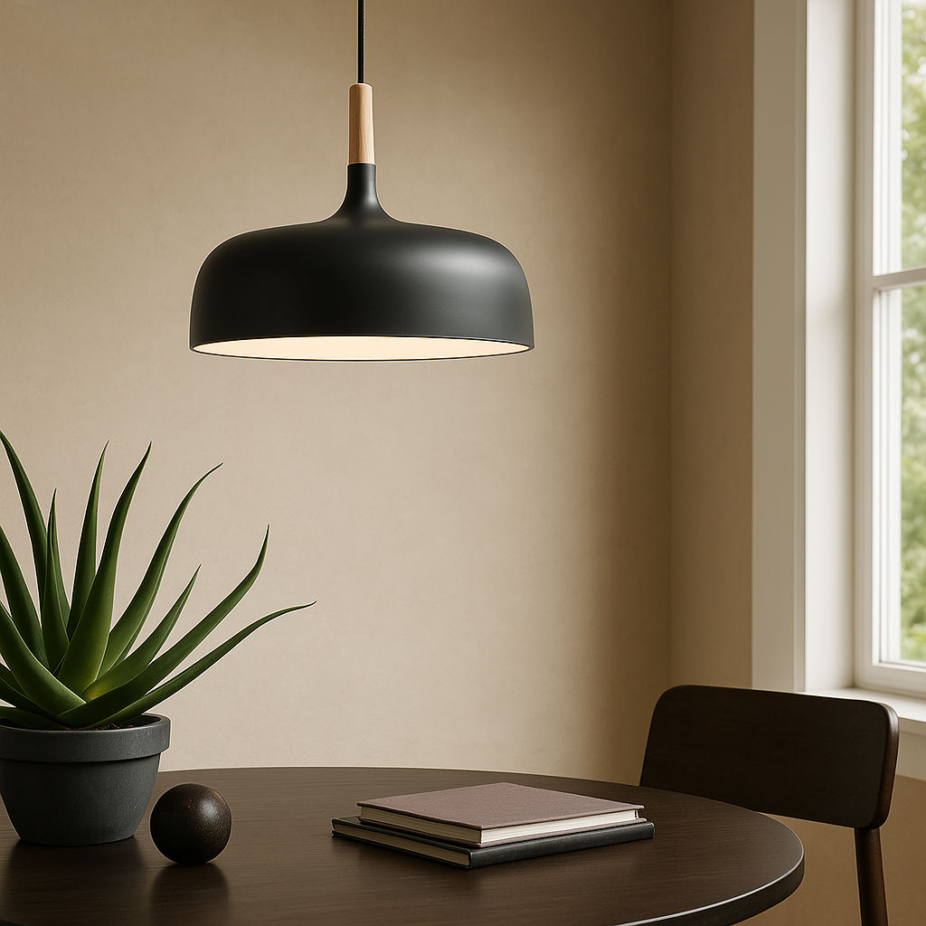 Stella Pendant Light | Scandinavian Design, Wooden Accent 1