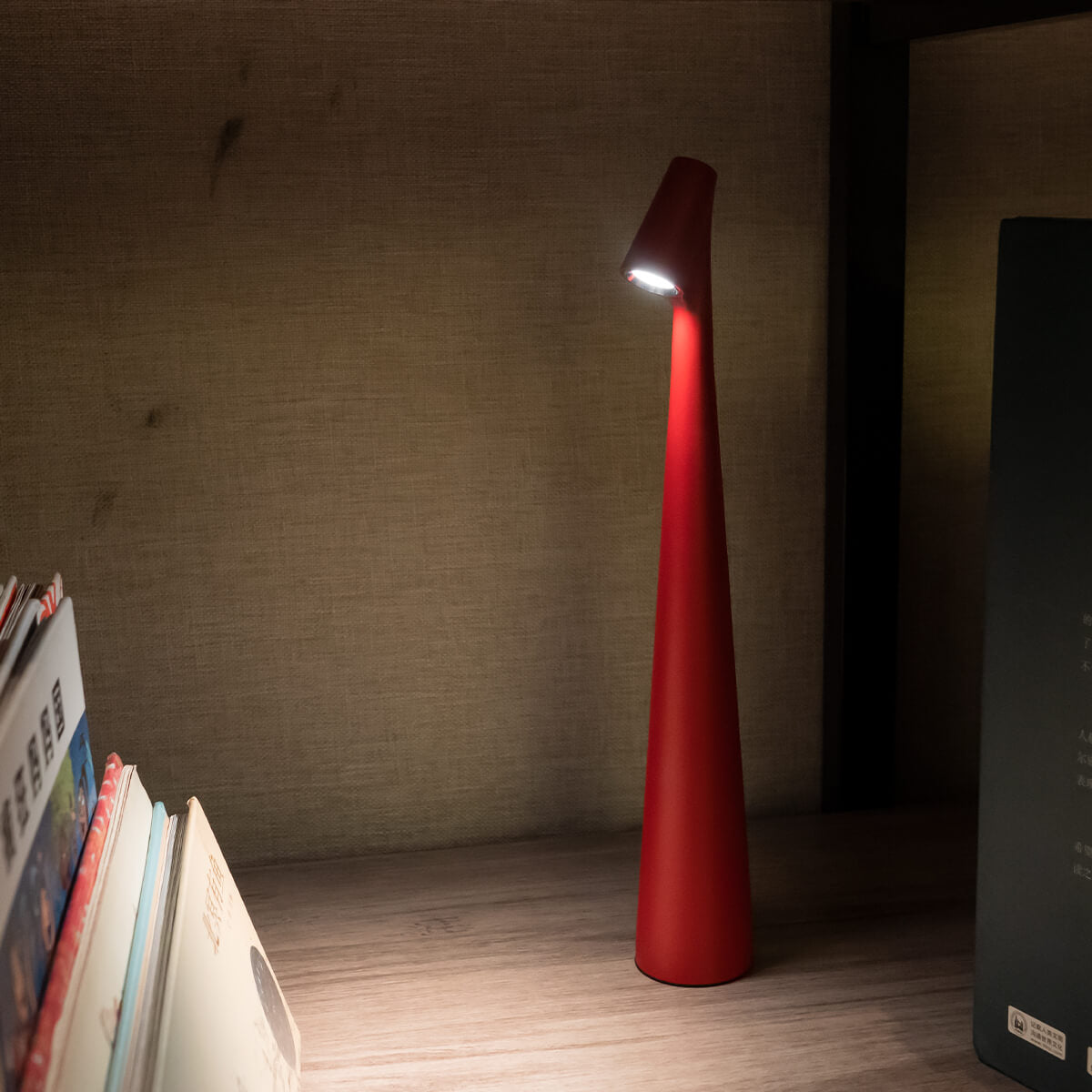 Tura Aluminium Portable Table Lamp-Home & Garden > Lighting > Table Lamps-Laren Fete-Short (H=13in / 33cm)-Golden Brown-Laren Fete