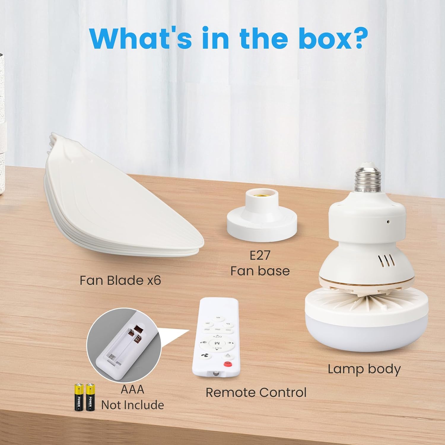 Vega LED Ceiling Fan with Remote Control – 3 Colour Temps-Home & Garden > Lighting > Ceiling Fans-Laren Fete-Laren Fete