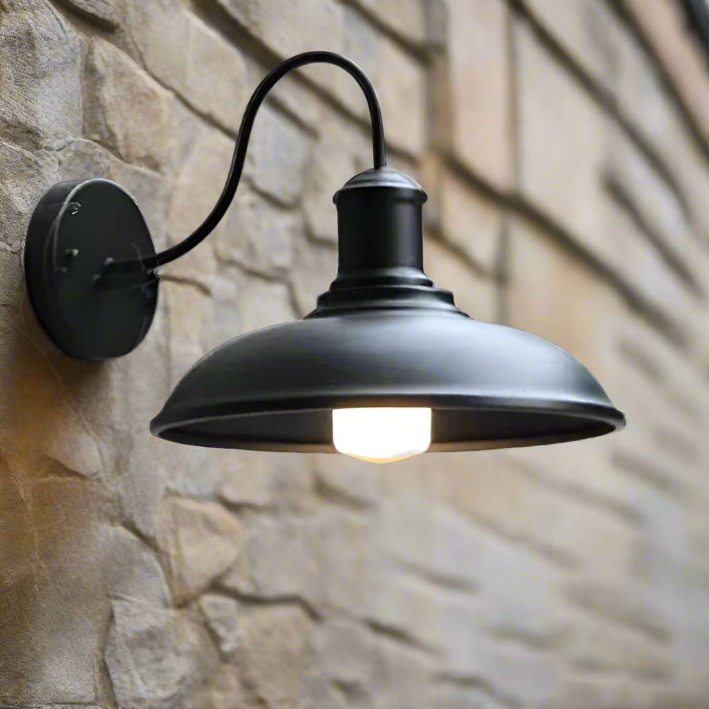 Vintara Outdoor Wall Lantern | Iron, Vintage-Style LED Illumination 1