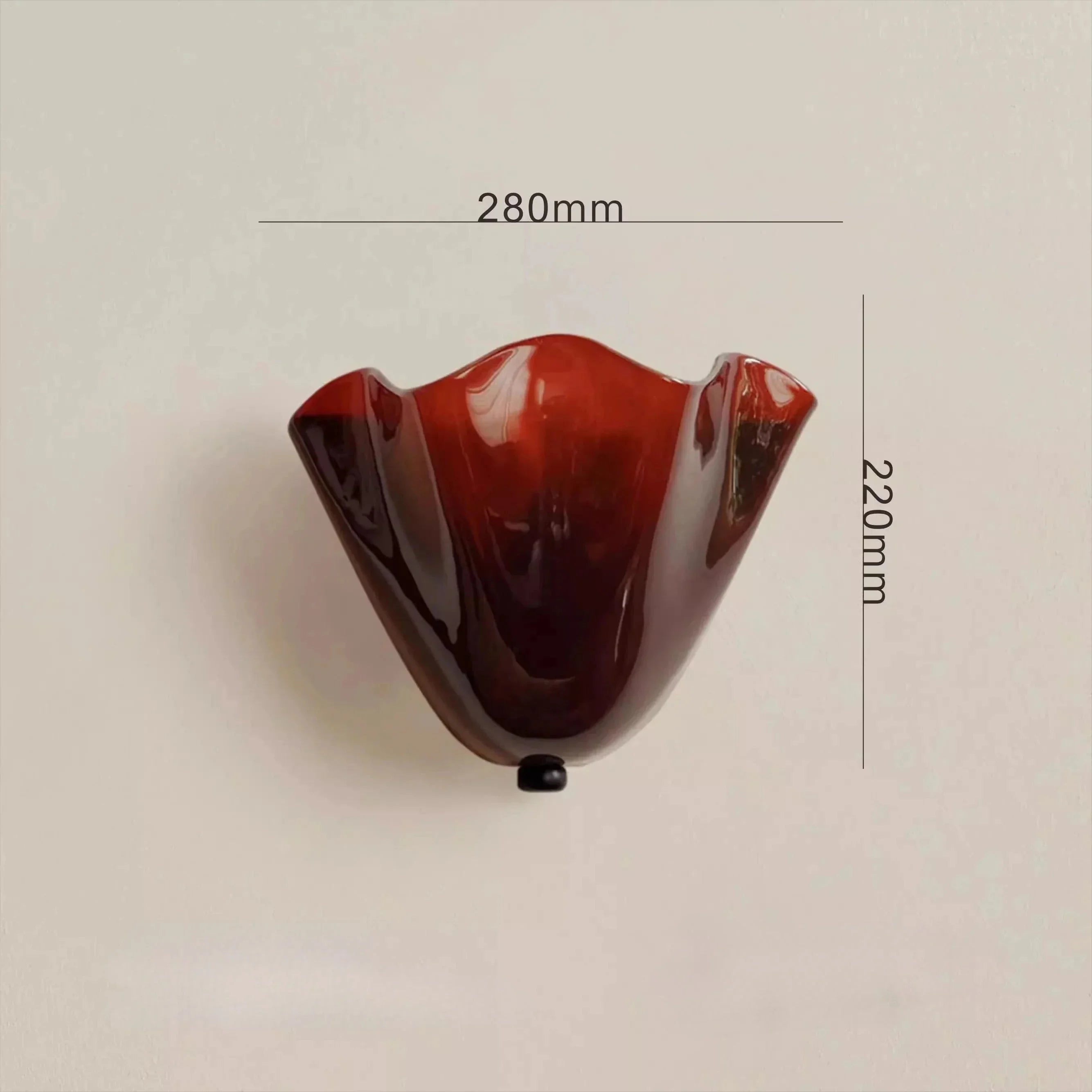 Vistia Glass Wall Lamp – Retro Frosted Shade-Home & Garden > Lighting > Wall Lights & Sconces-Laren Fete-Brown-Warm light-Laren Fete