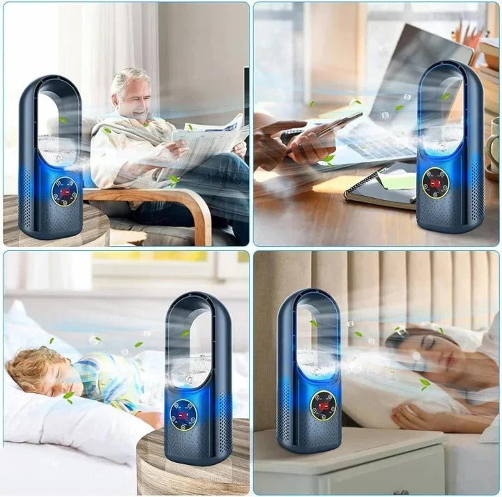 Voltyx Bladeless Personal Air Cooler – Silent & Portable-Home & Garden > Heating, Cooling & Air > Fans > Personal Fans-Laren Fete-Laren Fete