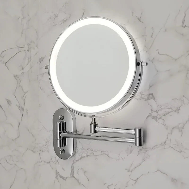 Wavely Vanity Mirror | LED Illuminated, Adjustable Magnification 1