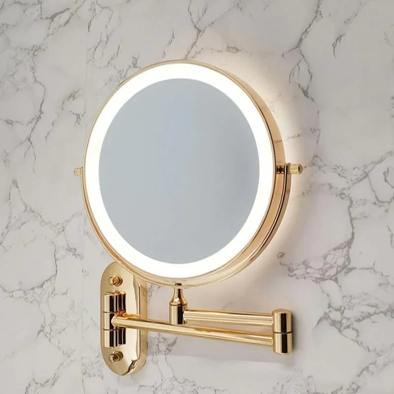 Wavely Vanity Mirror | LED Illuminated, Adjustable Magnification 4