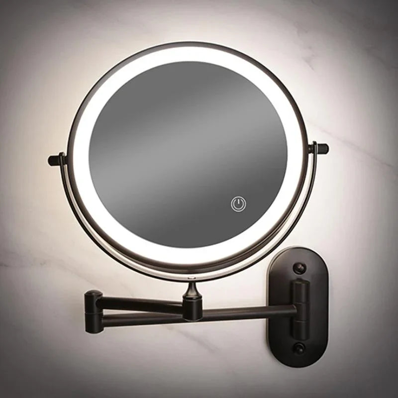 Wavely Vanity Mirror | LED Illuminated, Adjustable Magnification 8