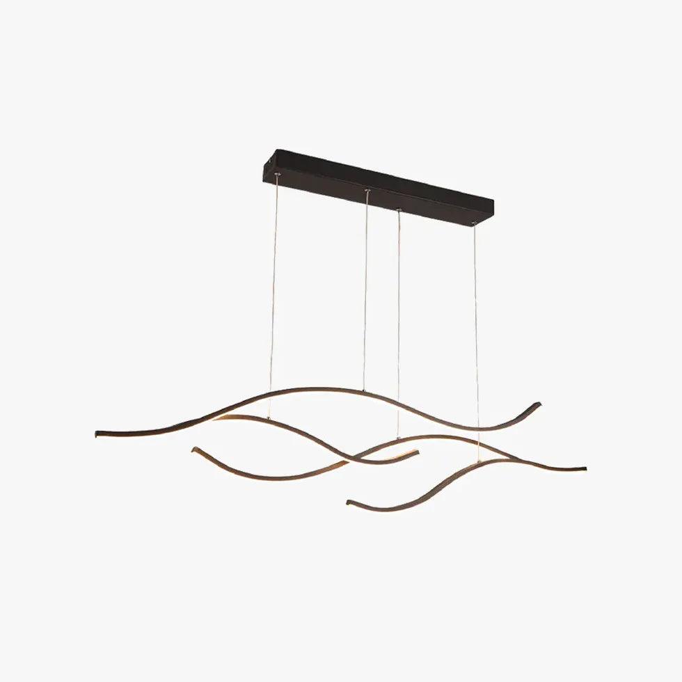 Waver Black Pendant Light | Dimmable LED, Adjustable Design for Kitchen Island 5