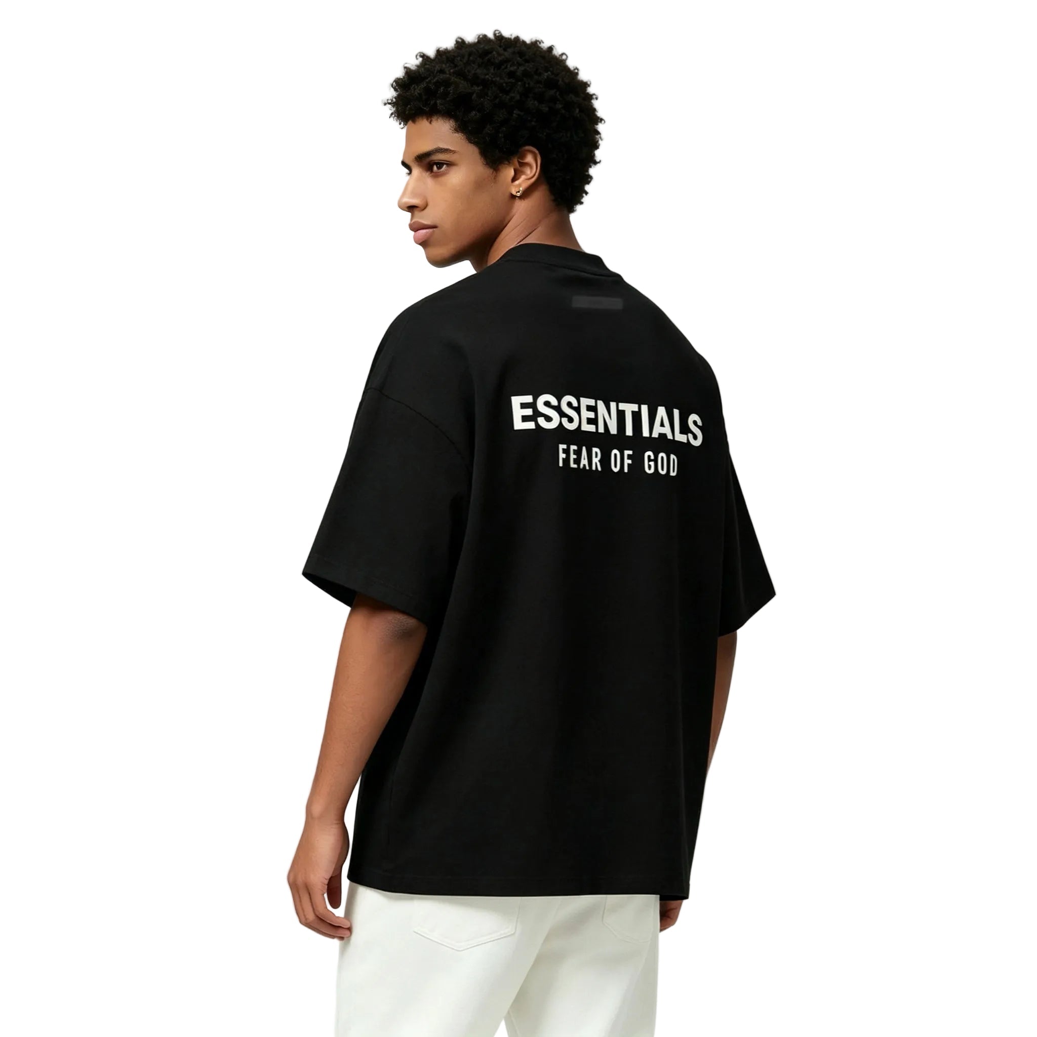Fear of God Essentials Jersey Crewneck T-Shirt Black